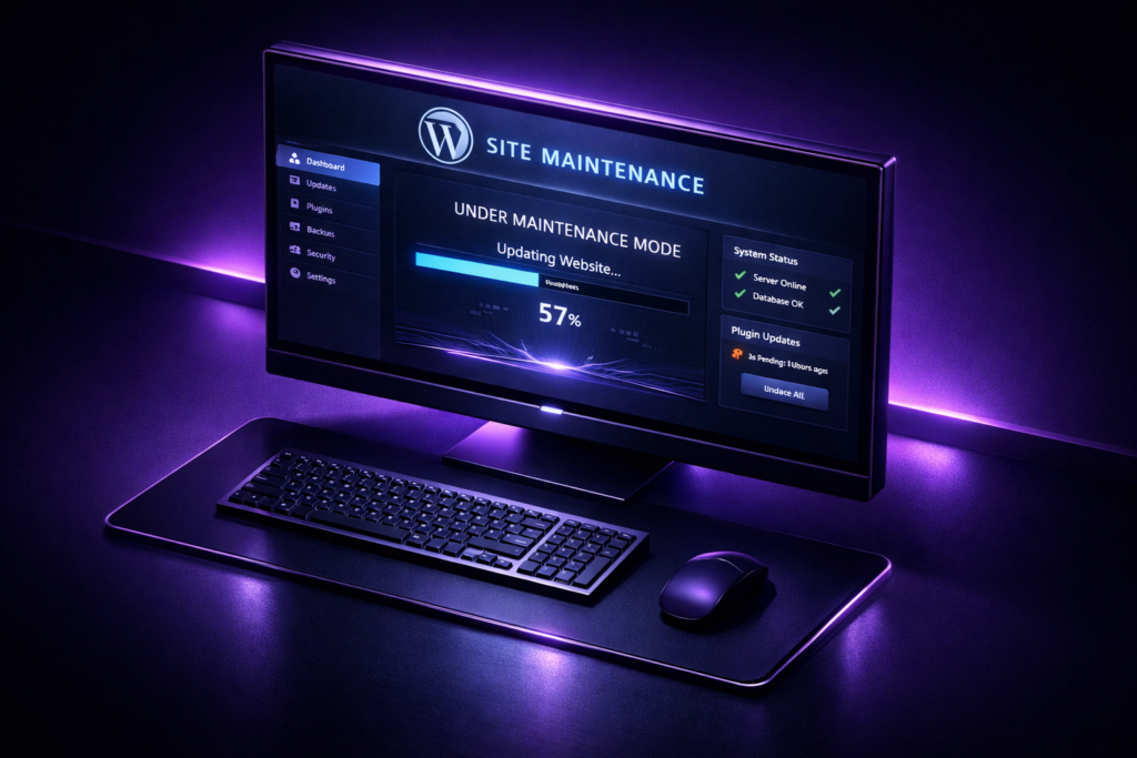 maintenance site WordPress