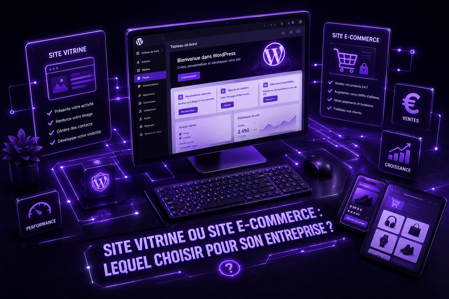 site vitrine ou site e-commerce